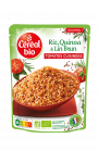 Riz Quinoa Lin Brun Tomates Cuisinées Céréal Bio