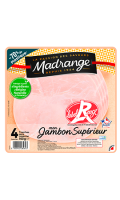Jambon blanc découenné label rouge 4 tranches Madrange
