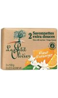 Savonnettes extra douces Fleur d'oranger Le Petit Olivier