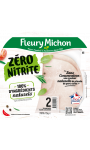 Jambon de porc zéro nitrite 2 tranches Fleury Michon