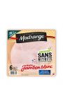 Jambon blanc conservation sans nitrite 6 tranches Madrange Jambon blanc conservation sans nitrite 6 tranches Madrange