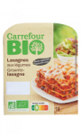 Plats cuisiné lasagnes aux légumes Carrefour Bio