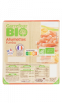 Allumettes bio fumées Carrefour Bio