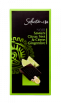 Tablette de chocolat noir citron vert citron et gingembre Carrefour Sélection