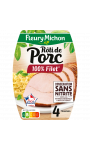 Rôti de porc supérieur cuit 100% filet 4 tranches Fleury Michon
