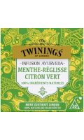 Infusion ayurveda menthe réglisse & citron vert Twinings
