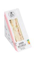 Sandwich pain de mie aux 5 graines, jambon et mozzarella Bon appétit! Carrefour