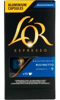 Capsules de café décaféiné Espresso Ristretto L'Or