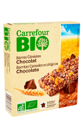Barres Céréales Chocolat Carrefour Bio
