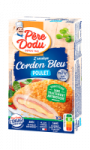 Escalope cordon bleu de poulet élevé sans traitement antibiotique Père Dodu